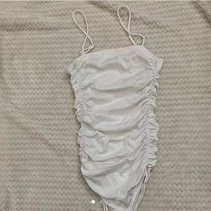 White free people body suit